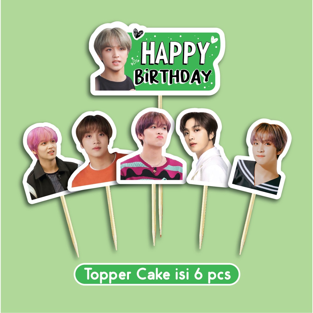Penawaran Eksklusif TOPPER CAKE HAECHAN NCT 127 HIASAN KUE HAPPY BIRTHDAY DEKORASI KUE TART LUCAS JE