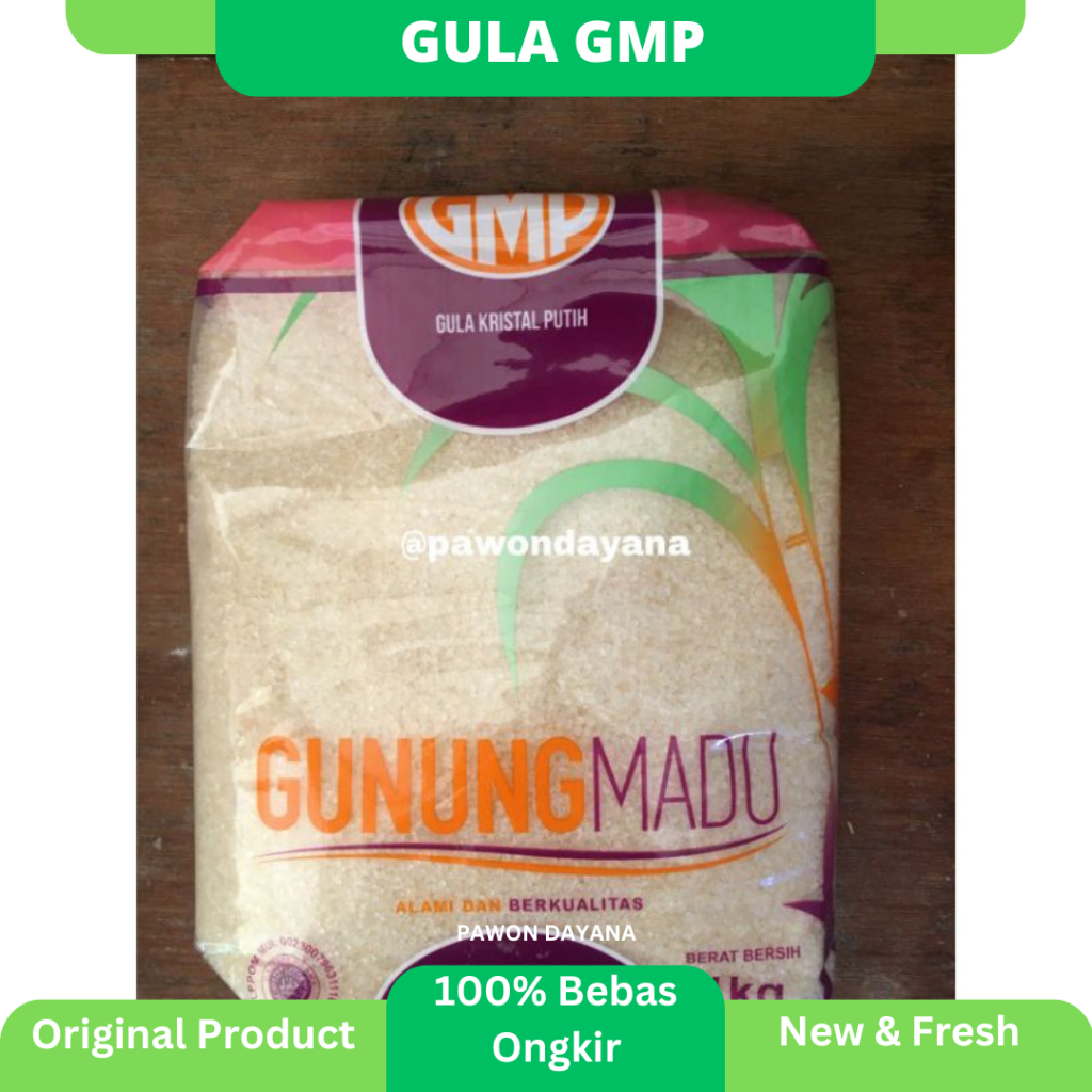 

Gula GMP 1kg / Gula Pasir / Gula Putih / Gula Gunung Madu Pasir 1kg