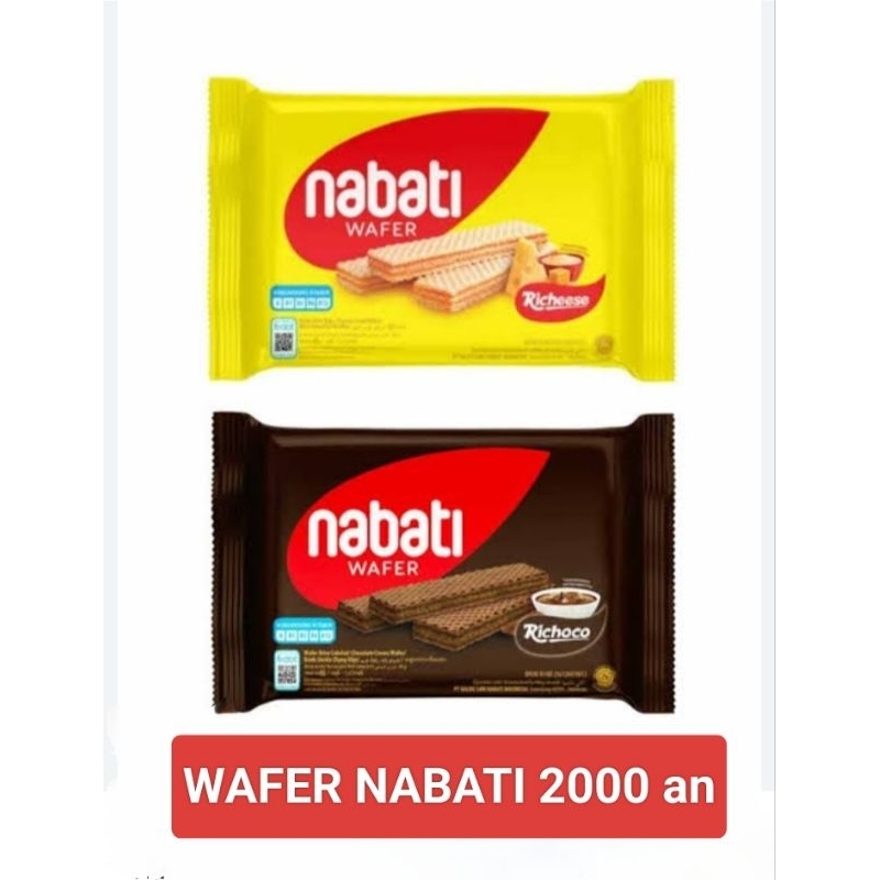 

WAFER NABATI berat 39 gram / Rp. 2000 an | 1 Dus isi 60 pcs .