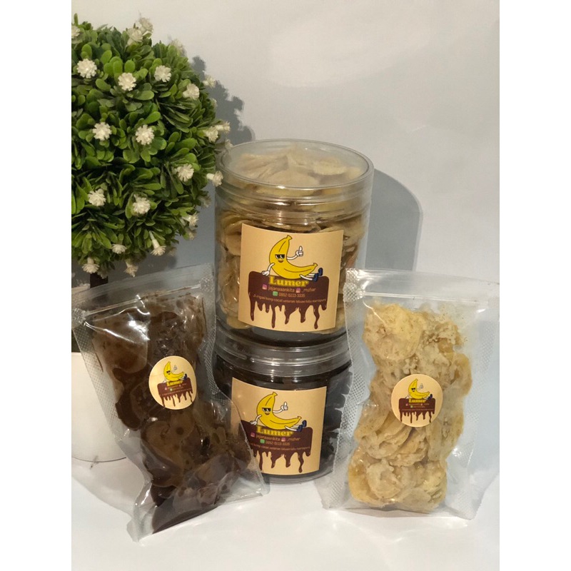 

Keripik lumer toping TIRAMISU (kemasan plastik ziplock)