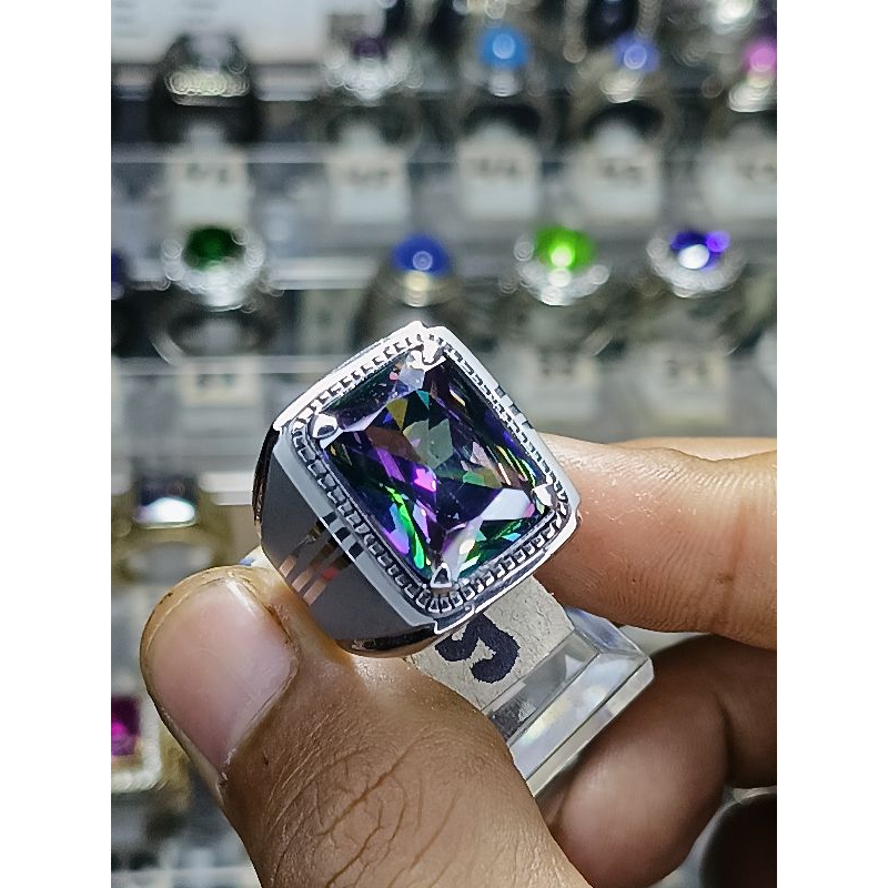 Mistiquar kotak rainbow ring monel dof