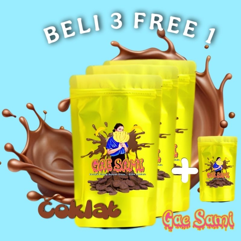 

Promo Beli 3 Gratis 1 Keripik Pisang Lumer "Gae Sami" 50g
