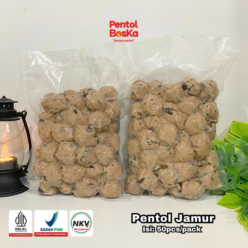 

PENTOL JAMUR BOSKA - PER PACK ISI 50 PCS FREE BUMBU KUAH BAKSO