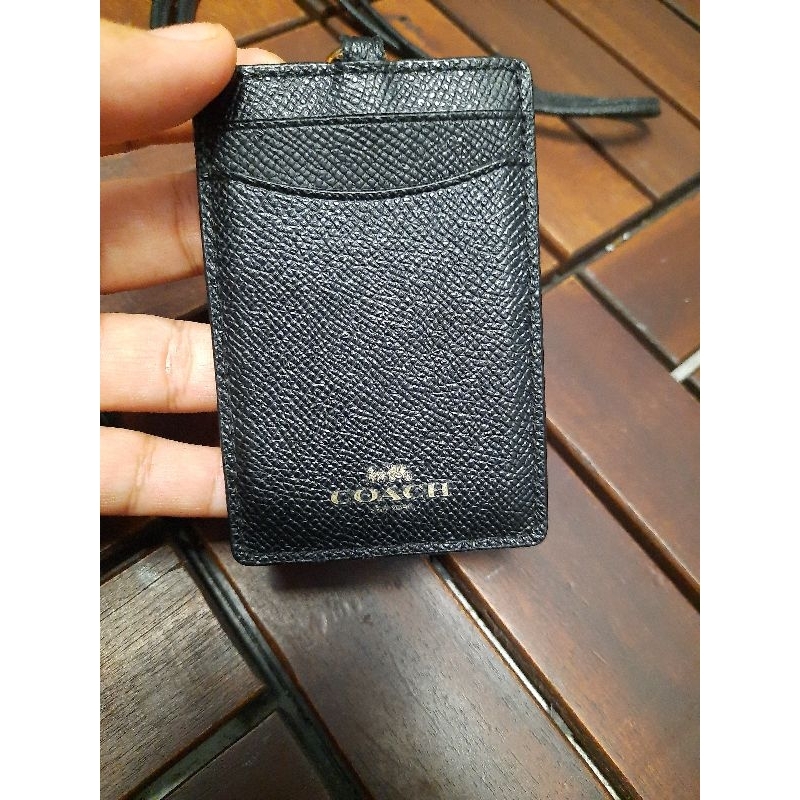 

Id Lanyard COACH ORI full black