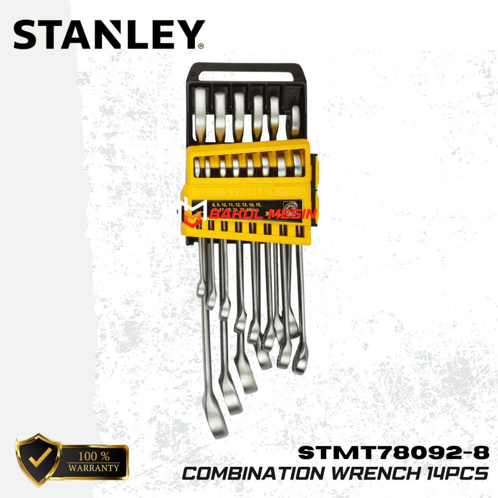 STANLEY STMT78092-8 Combination Wrench Set Kunci Ring Pas Set 14 Pcs
