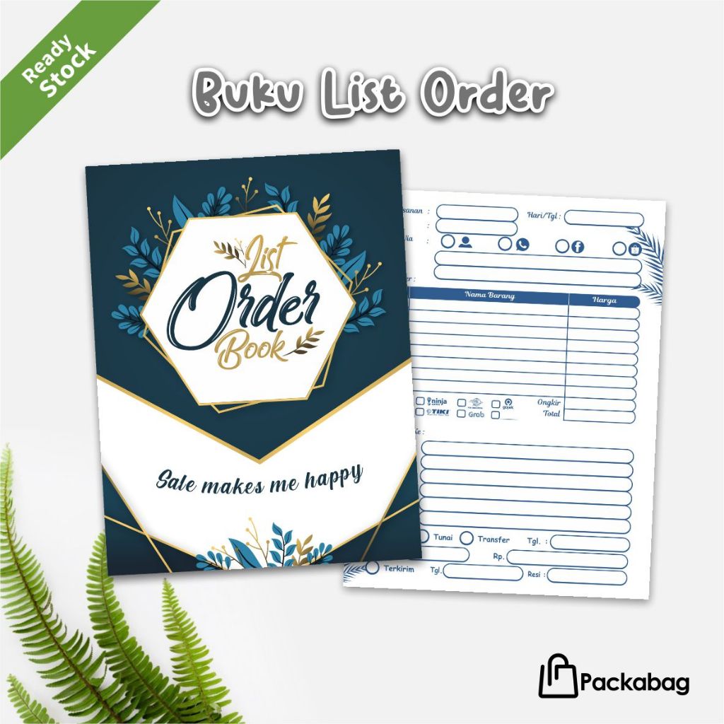 

BUKU REKAP PENJUALAN HARIAN OLSHOP MURAH - BUKU ORDER ONLINE SHOP - BUKU LIST ORDER