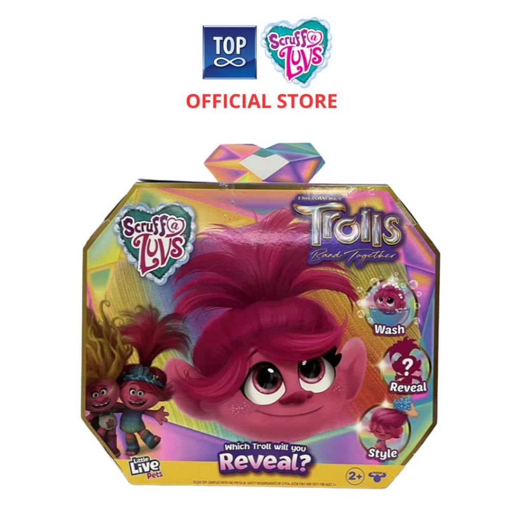 Scruff A Luvs Trolls - Mainan Boneka Surprise Trolls Lucu