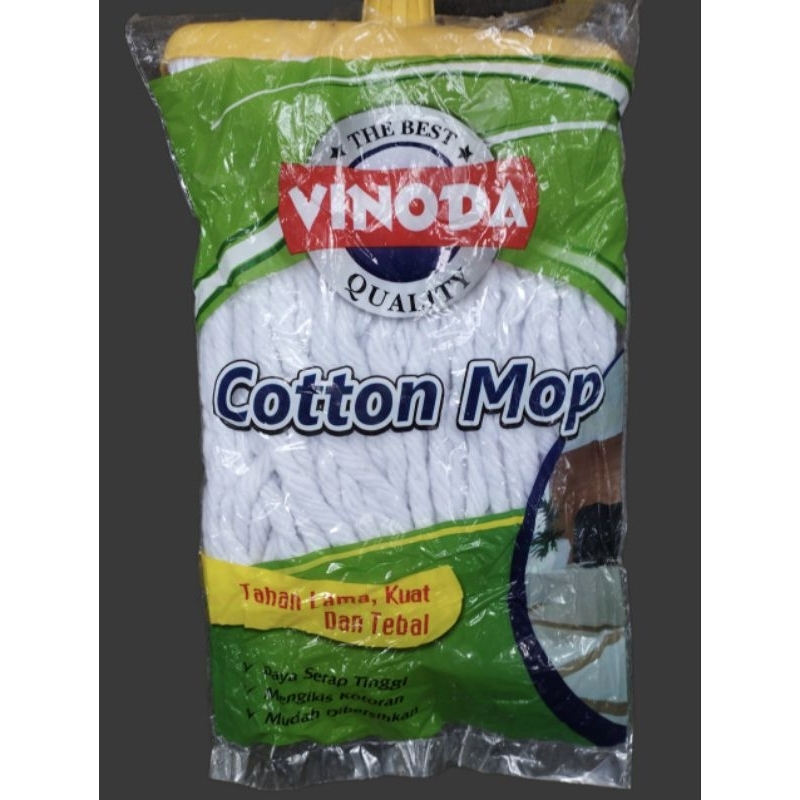 sapu pel vinoda/sapu pel sumbu katun/pel buatan pabrik
