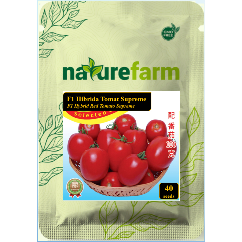 Naturefarm - Benih Bibit F1 Hibrida Tomat Supreme (F1 Hybrid Tomato Supreme) isi 40 seeds