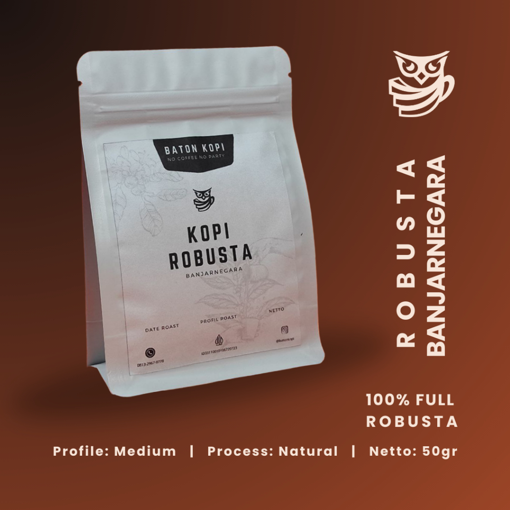

Kopi Robusta Banjarnegara Kopi Hitam 50gr Baton Kopi
