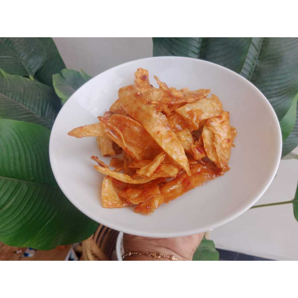 

Keripik Singkong Balung Kuwuk Pedas Manis I 100 gram