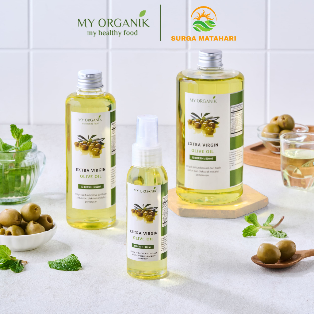 

My Organik Virgin Olive oil 100% Minyak zaitun EXTRA VIRGIN OLIVE OIL 500ML UNTUK MASAK