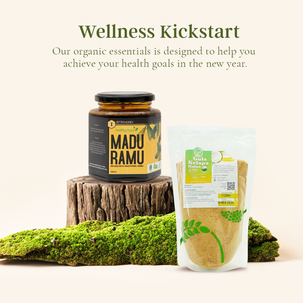 

Promo Bundling LO Healthy Choice Madu Ramu Hitam 350 ml Madu Halal & LO GULA KELAPA HALUS ORGANIK 500 GR