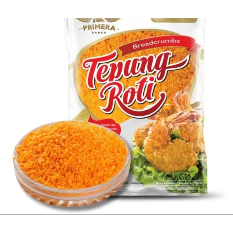 

Tepung Roti Primera Panko Bread Crumbs ORANGE 10kg Karung