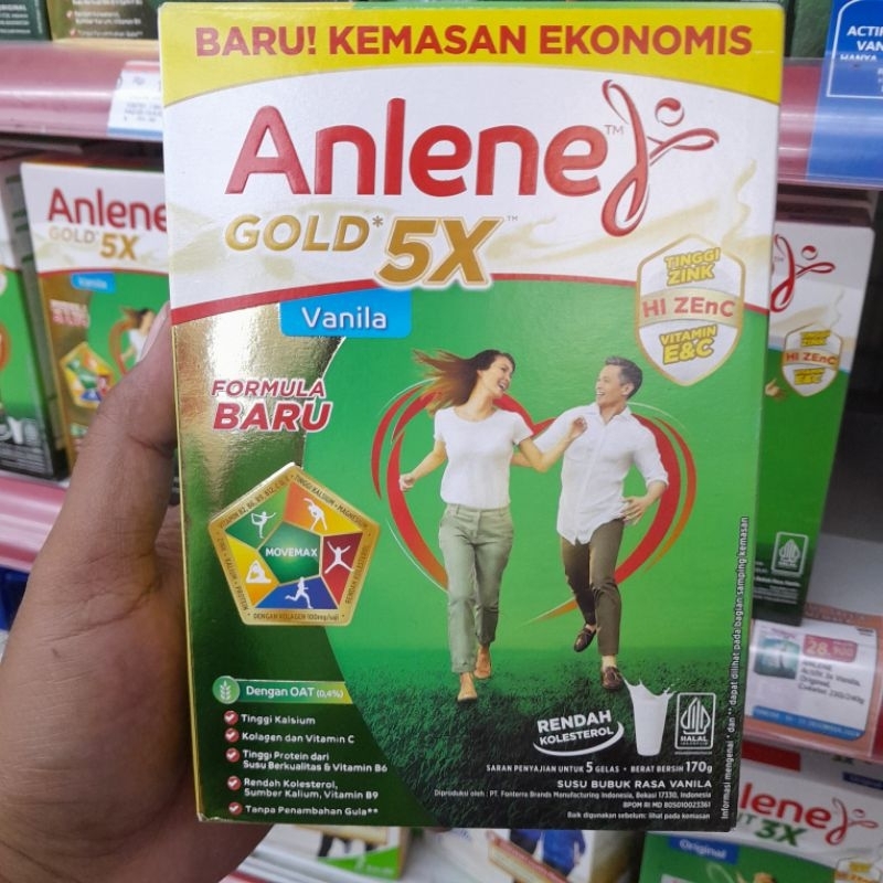 

Anlene Gold 5X Vanila Formula Baru Rendah Kolesterol 170g