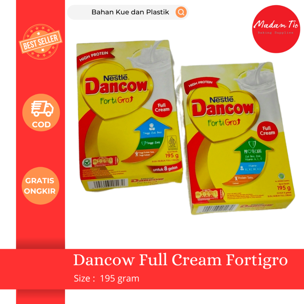 

Dancow Full Cream Fortigro 195g 1pcs