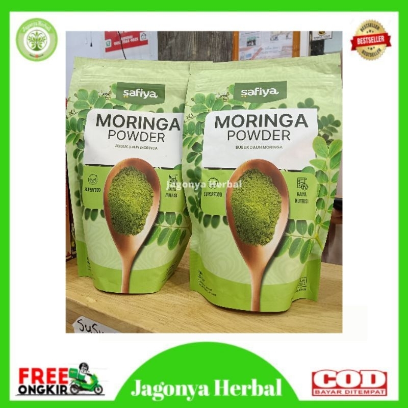 

MORINGA POWDER PURE SAFIYA 250 GRAM - SERBUK DAUN KELOR ORIGINAL