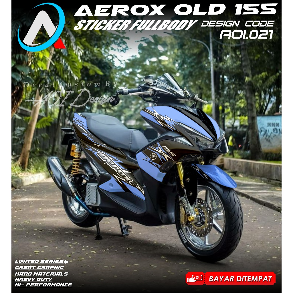 Decal AEROX 155 Full Body - Sticker Decal Aerox 155 Old Full Body Decal Sticker Aerox 155 Full Body 