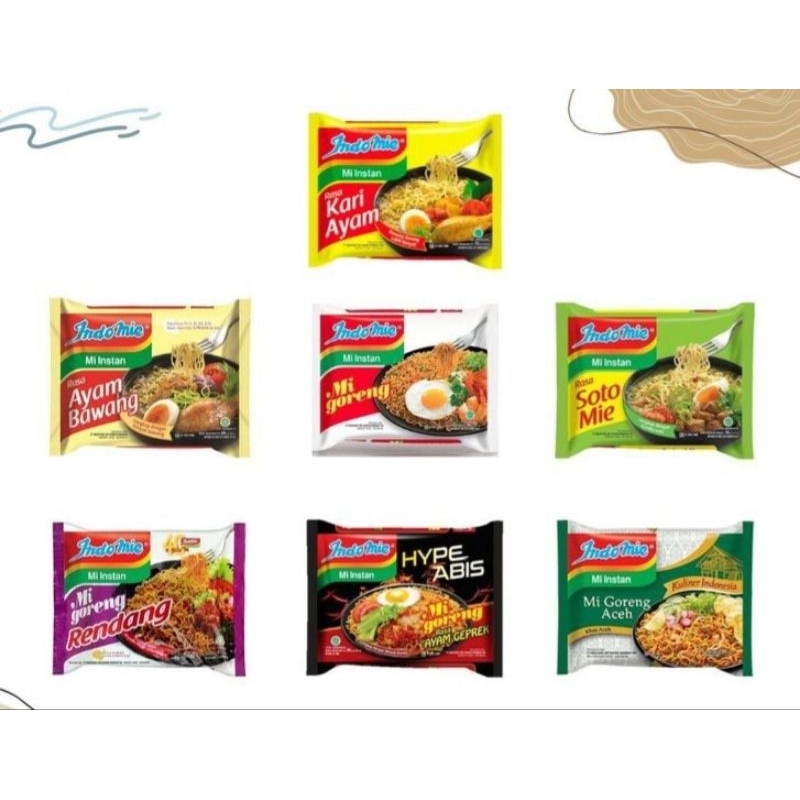 

INDOMIE all varian produk