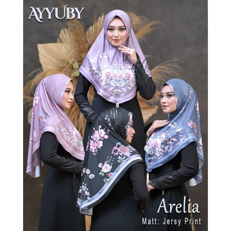 BERGO AURELIA BAHAN JERSEY PRINT PREMIUM ORI AYYUBY