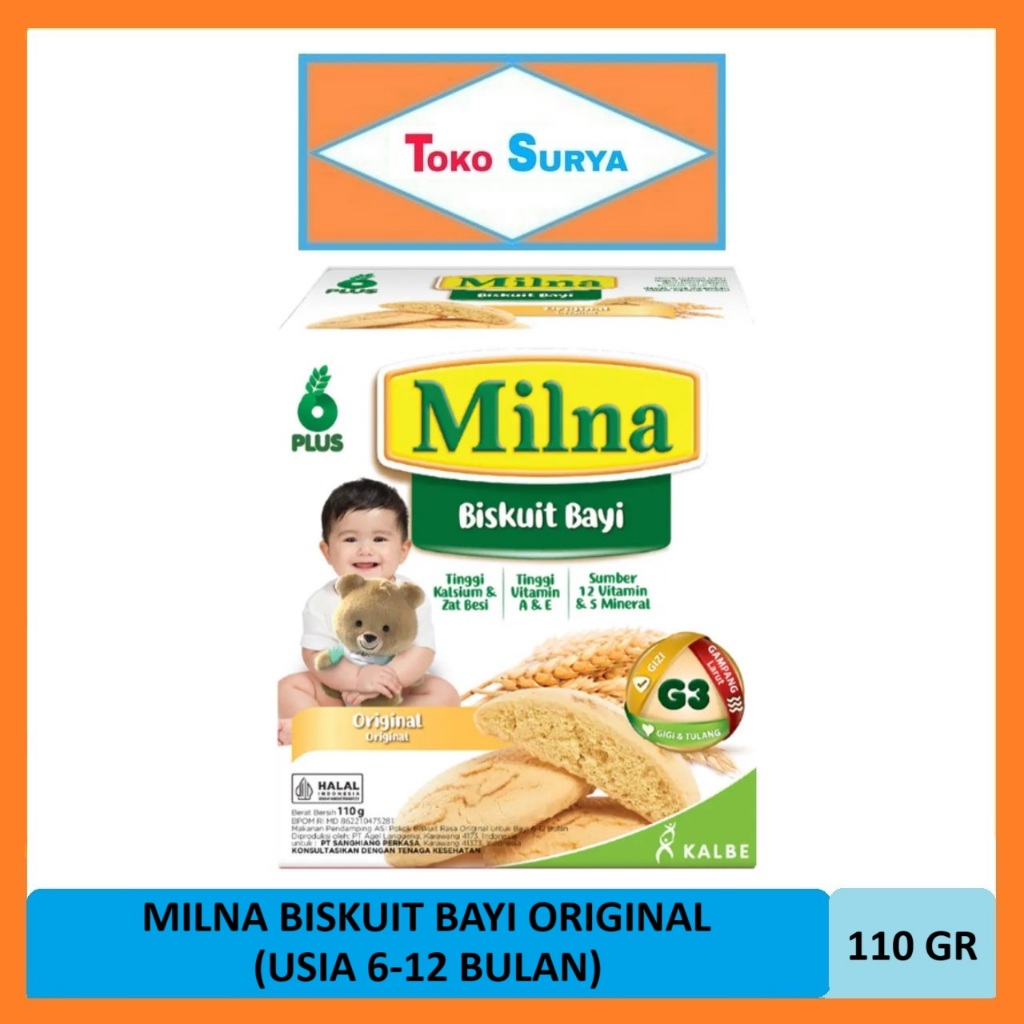 Milna Biskuit Bayi Rasa Original 110 Gr