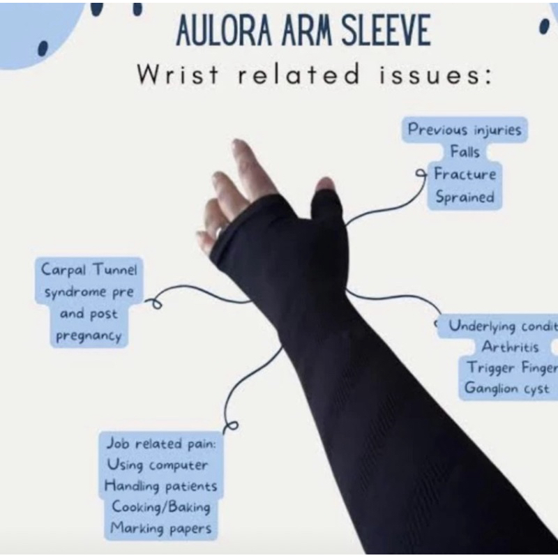 aulora arm sleeve sarung tangan kesehatan size L