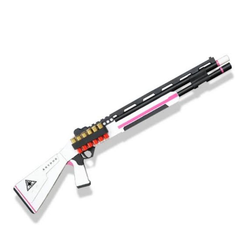Weapon shotgun Takanasi Hoshino M1014 Blue arcive cosplay mainan