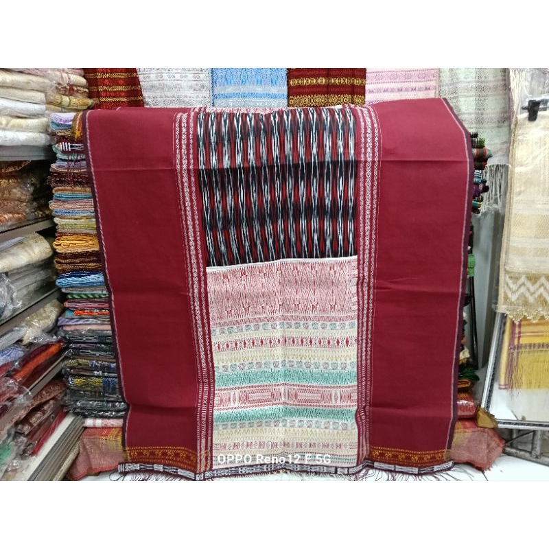 ULOS PUCCA/RAGIHIDUP MERAH HIJAU HITAM.