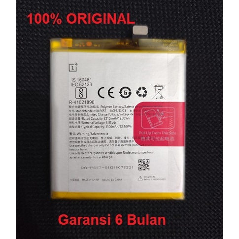 Baterai Battery ONEPLUS 6 1+ 6 BLP657 Original 100%