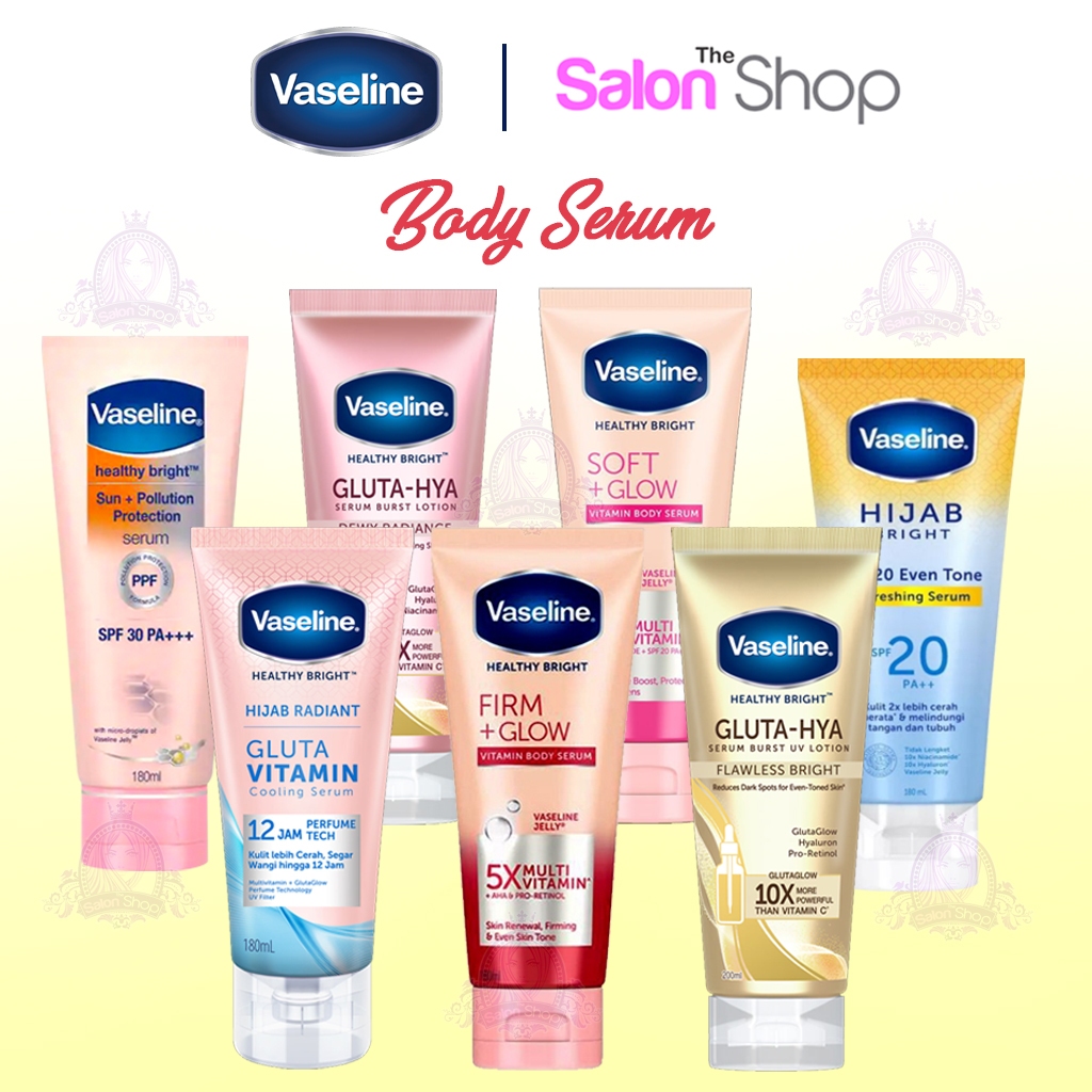 VASELINE BODY SERUM SOFT GLOW GLUTA VITAMIN GLUTA-HYA HIJAB PROTECT SUN SCREEN SERUM | UNILEVER