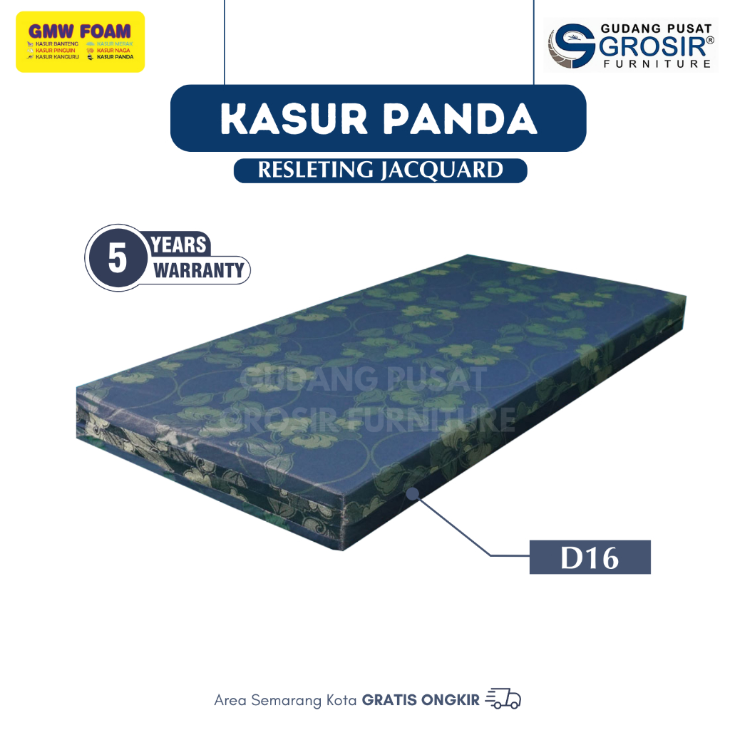 GMW Foam - Kasur Busa - Panda Resleting Jacquard