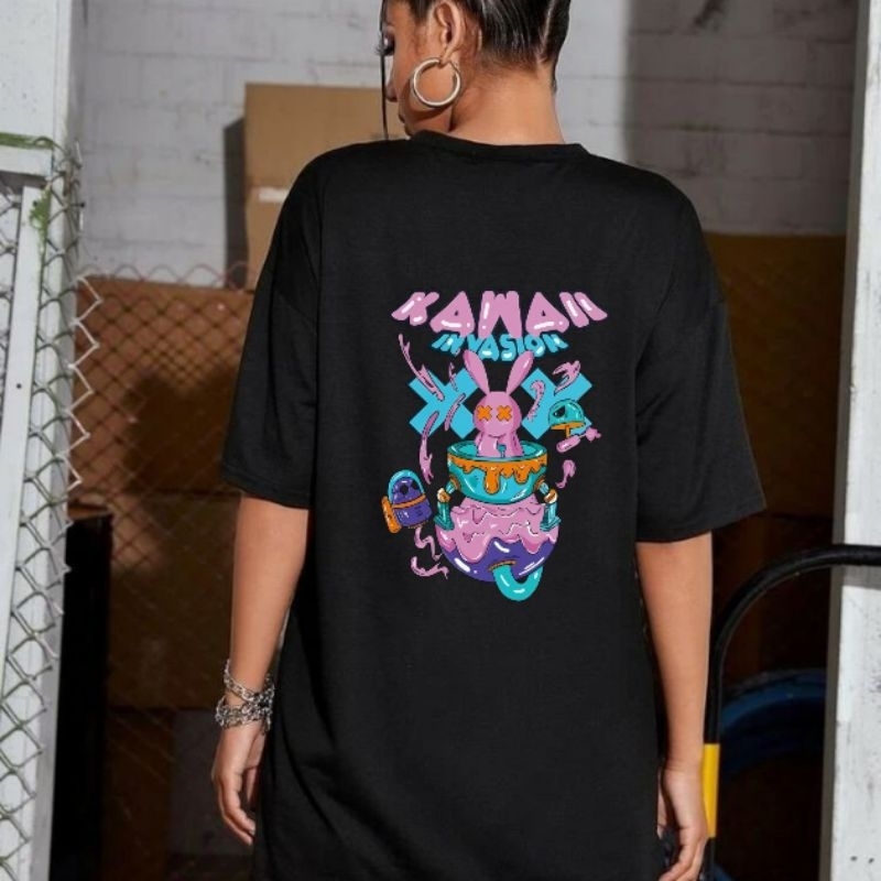 DOM (27) KAOS OVERSIZE UNISEX / KAOS KATUN PRIA WANITA / KAOS KATUN TULISAN