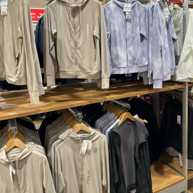 AIRism jaket hoodie UNIQLO