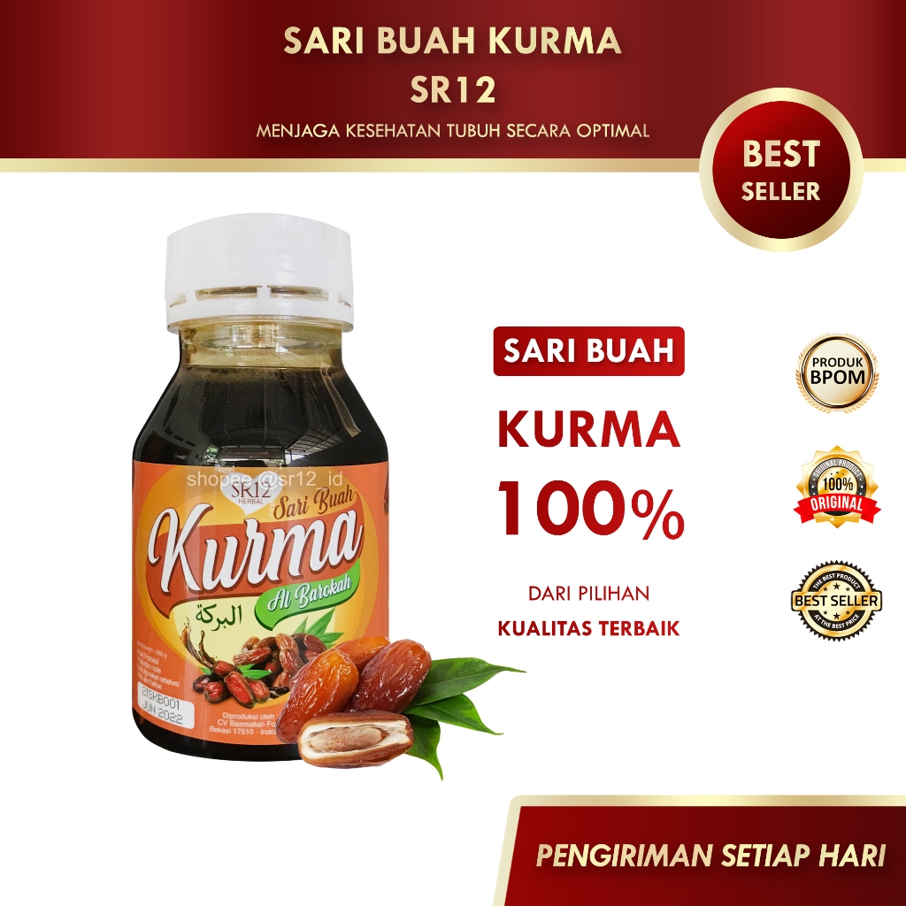 

SARI KURMA SR12 / SARI BUAH KURMA AL BAROKAH SR12 / SARI KURMA ASLI / MENINGKATKAN STAMINA TUBUH / MENCEGAH ANEMIA