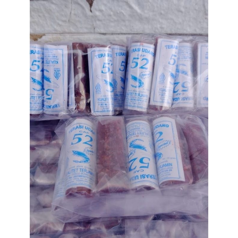 

Terasi udang cap 52 ( 1 pack isi 10 pcs )