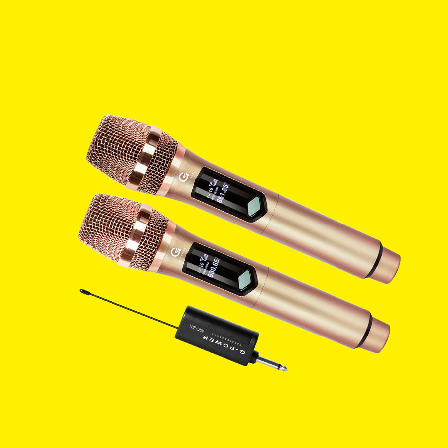 Microphone Mic Wireless G-Power MIC-201 Champgold Double isi 2 G Power MIC 201