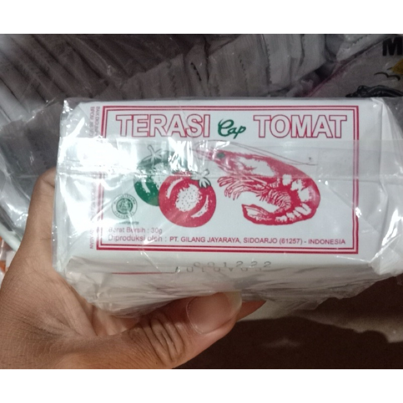 

Terasi Udang Cap TOMAT 1 pack isi 10 Sachet