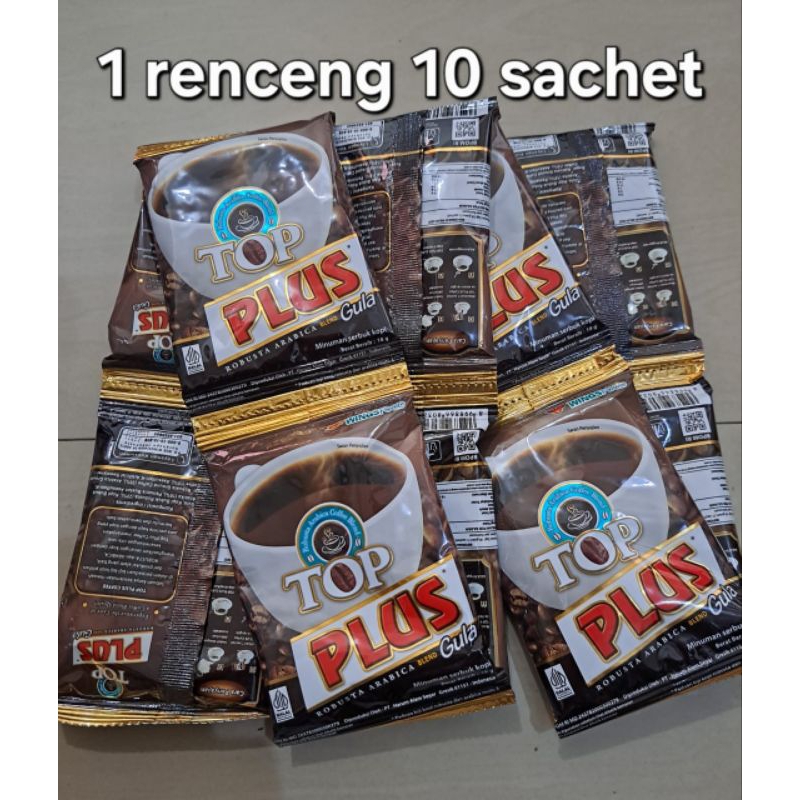

Kopi Top plus gula 1 renceng