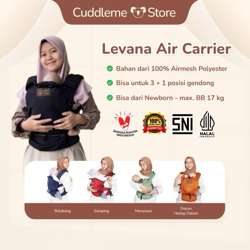 Cuddle Me Levana Air Carrier PRELOVED 99% Good Condition