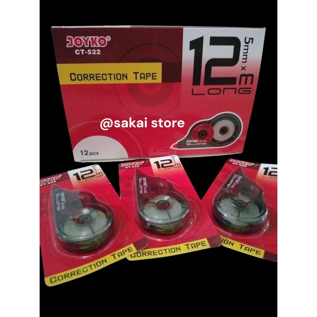 

Correction Tape JOYKO CT-522 12Mx5mm