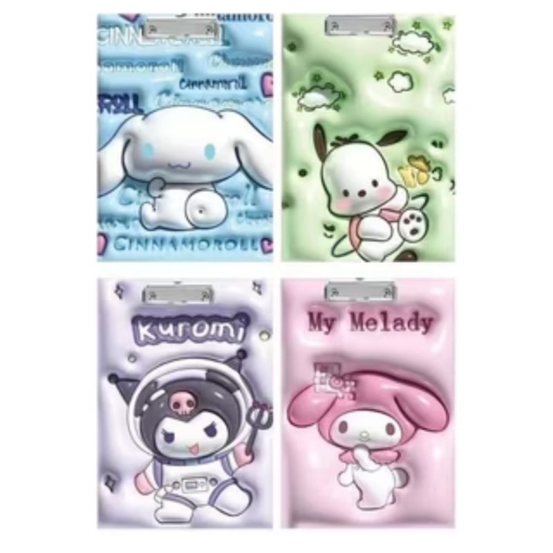 

[ZEN] Papan Ujian Clip Motif Sanrio Lucu