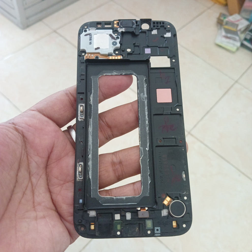 Tatakan LCD Fullset Samsung Galaxy J7 Pro SM J730G Warna Hitam Frame Bezel Original Samsung J7 Pro S