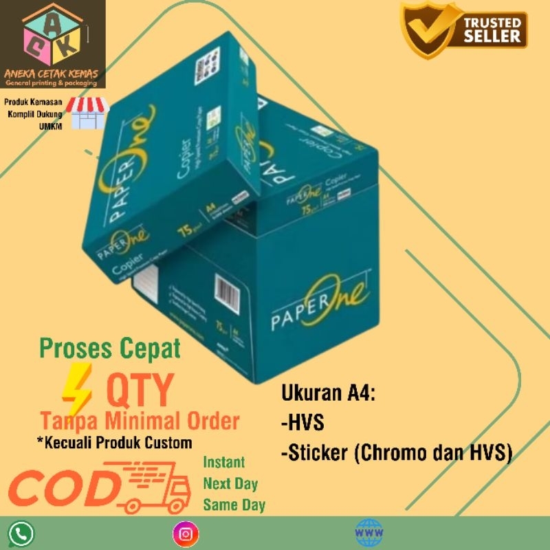 

Bahan Kertas Print A4 Lembaran HVS Sticker AMG ACK Eceran