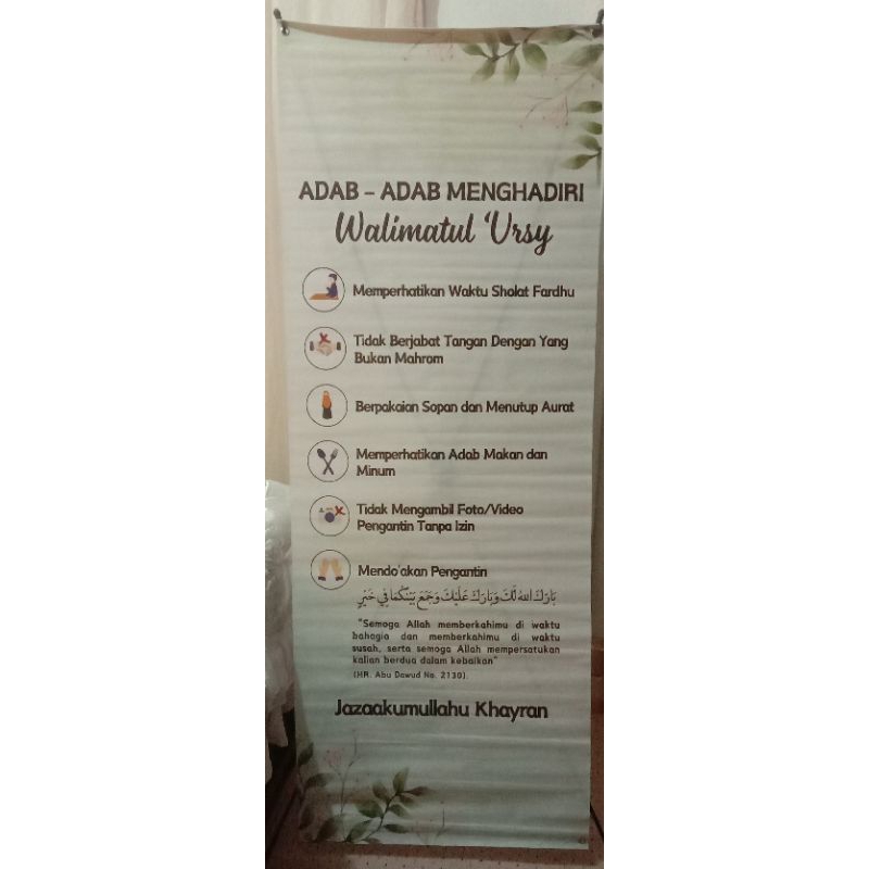 Banner walimah syar'i
