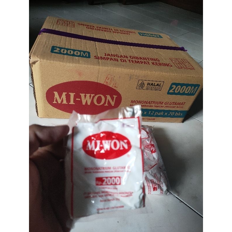 

Miwon Rp 2000 kemasan 35 gram 1 karton paling murah