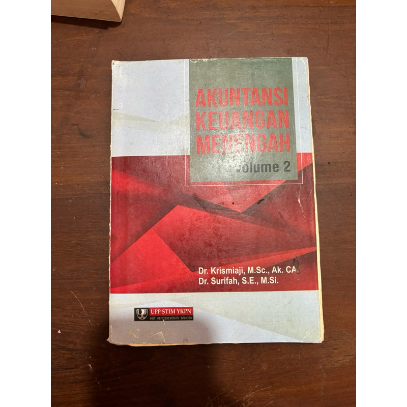 (PRELOVED) AKUNTANSI KEUANGAN MENENGAH VOLUME 2. Krismiaji | Surifah. STIM YKPN