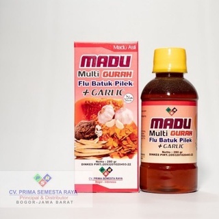 

Madu Gurah Batuk Filek Multi Gurah Plus Garlic 280 gr Asli 100% Original