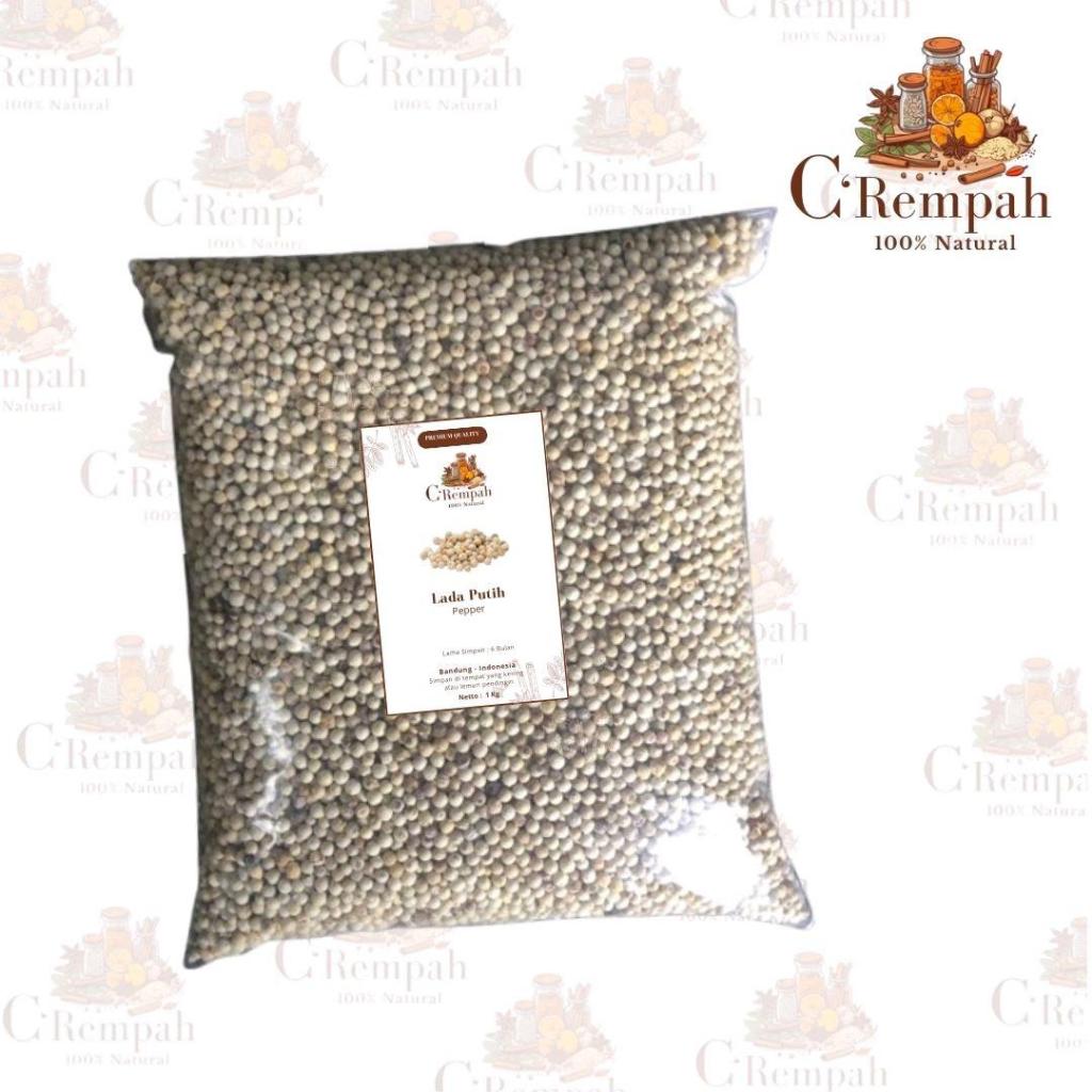 

Lada Putih 1 kg I White Pepper I Merica Butir I Pedes I 1 Kg
