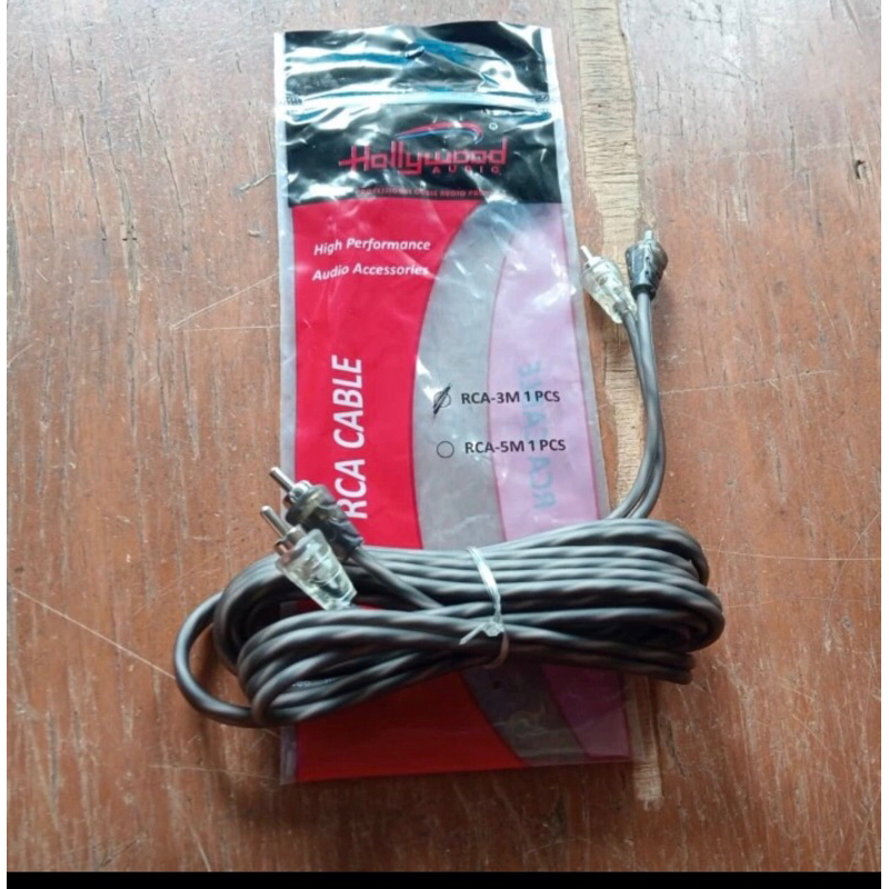 Kabel Rca merk Hollywood panjang 5meter