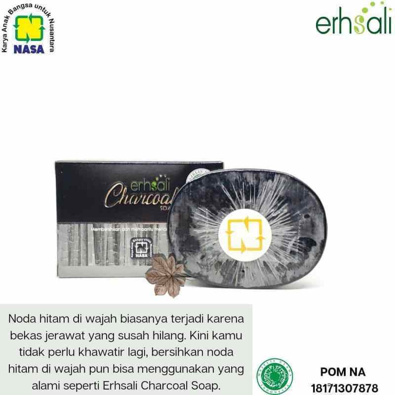 COD ERSHSALI CHARCOAL SOAP - SABUN WAJAH NASA - PERAWATAN WAJAH - SABUN BATANG